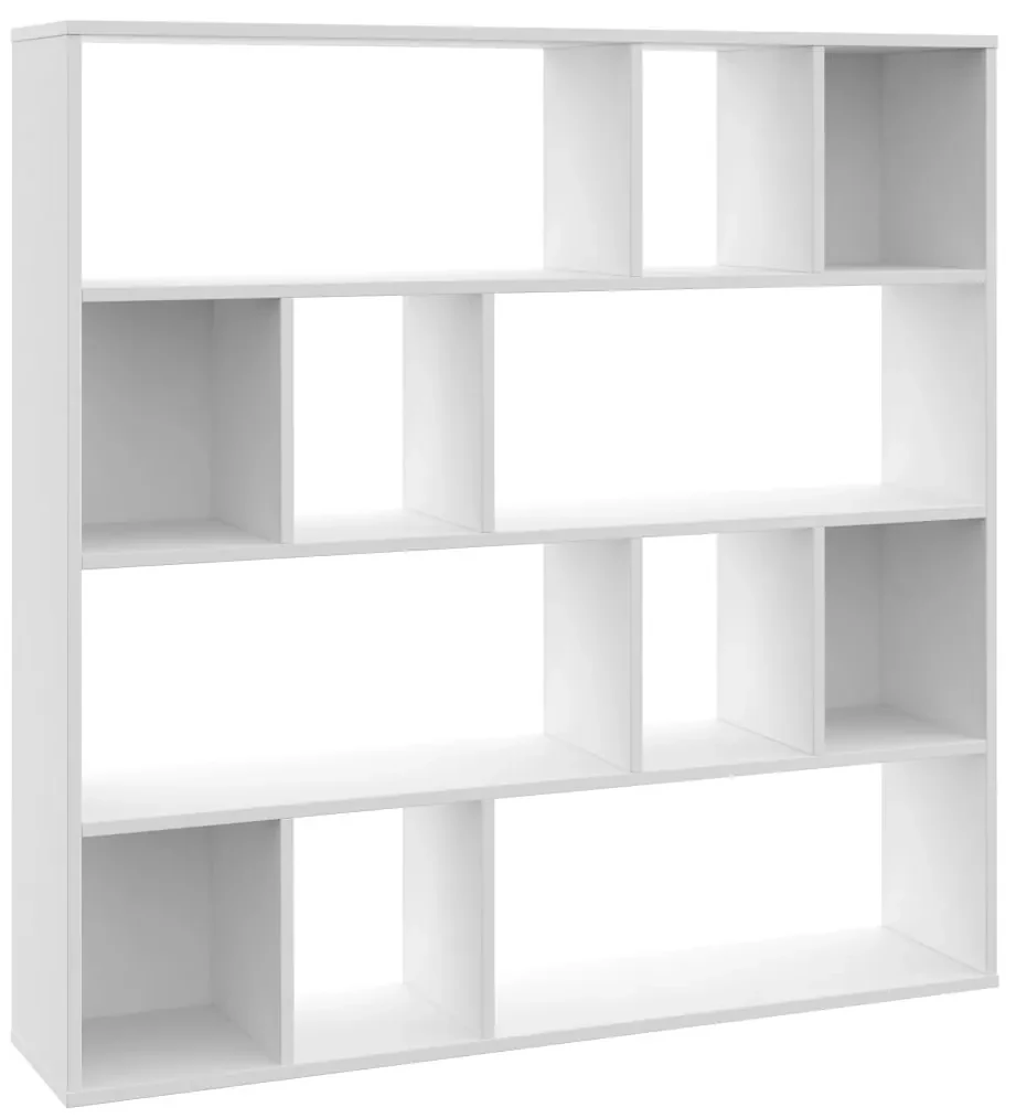 vidaXL Kamerscherm/boekenkast 110x24x110 cm bewerkt hout wit