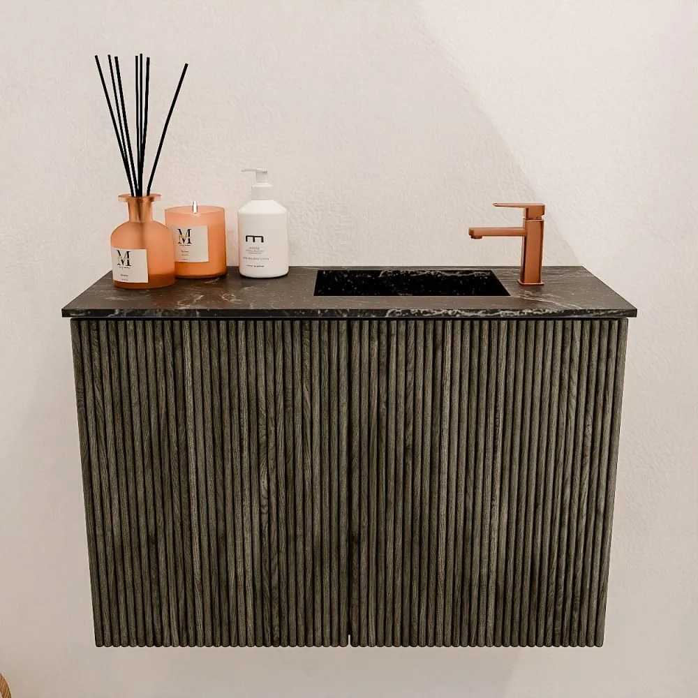 Mondiaz Joya DLux 60cm toiletmeubel shadow met wastafel faye rechts 1 kraangat lava