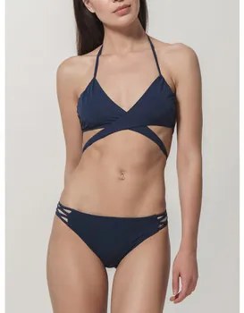 Bikini Blauw Luna  Convertibel driehoekig zwempak topje Blue Sense  Splendida