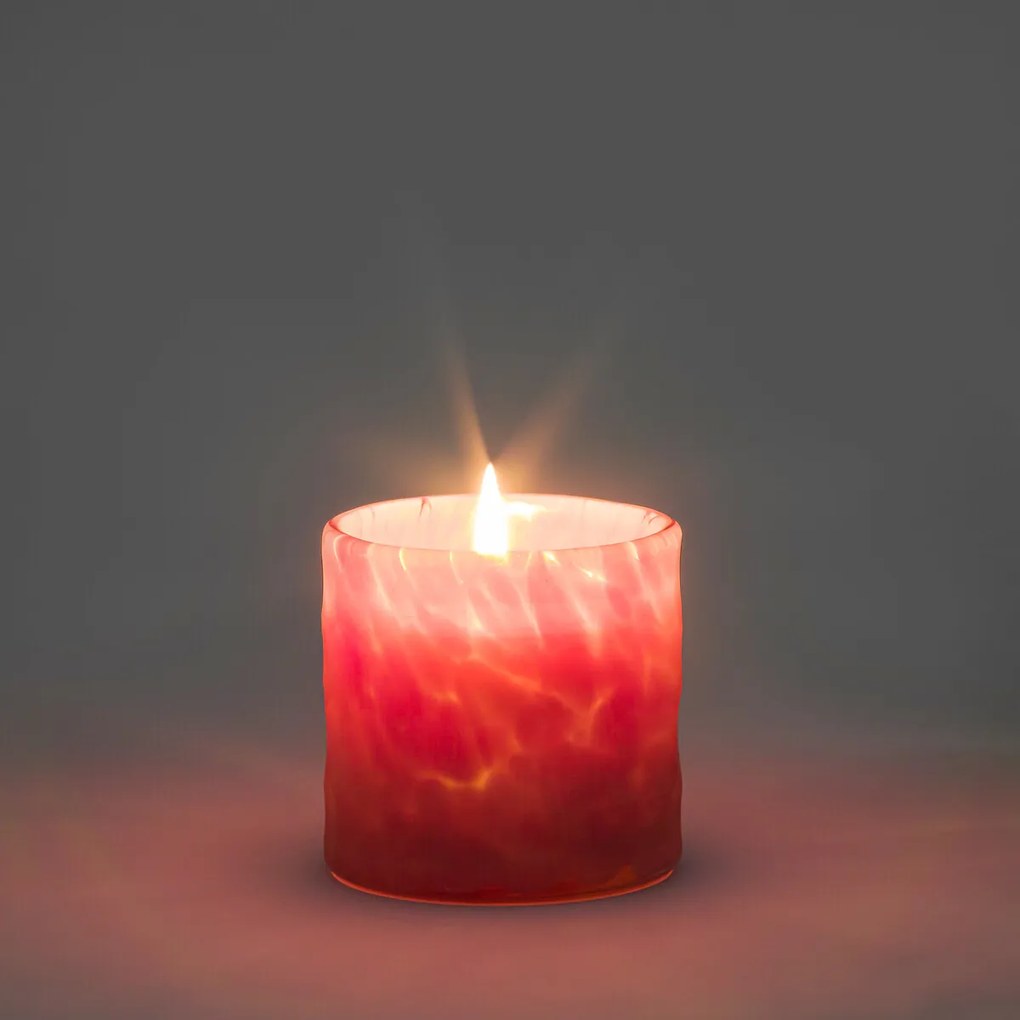 Kaars in getint glazen potje, Kivia