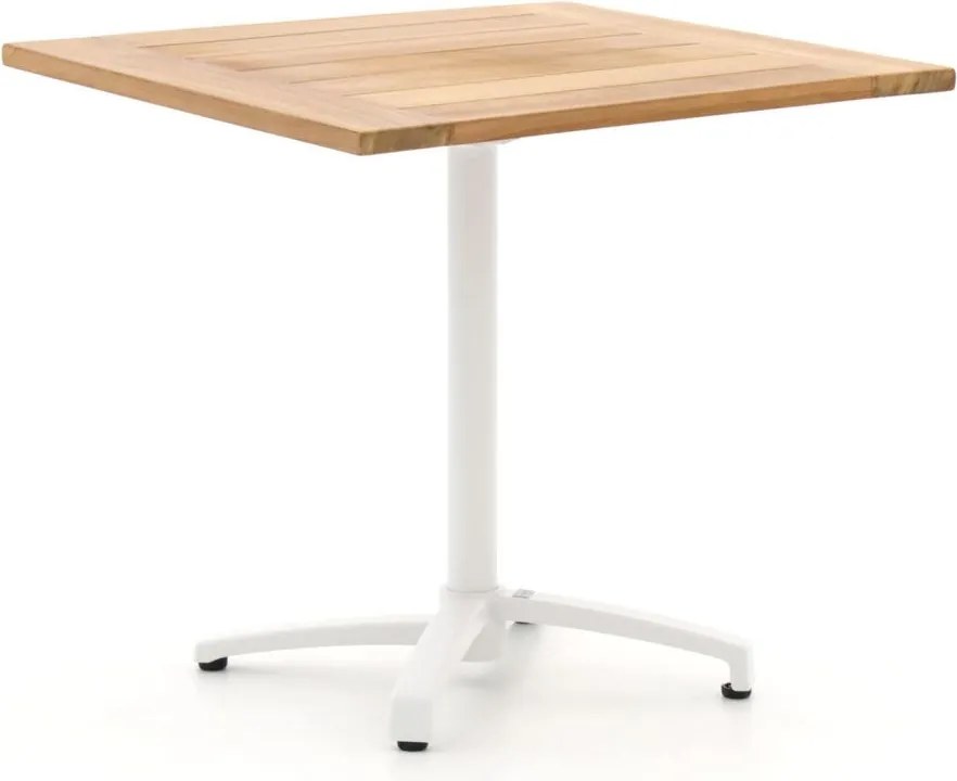 Inklapbare tafel Bellagio  | Vierkant  | Tuintafel Teakhout | 80x80cm | 2 personen | Kees Smit Tuinmeubelen