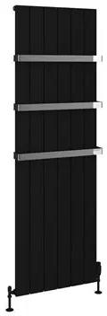 Eastbrook Rosano radiator 55x180cm aluminium 1896W zwart mat