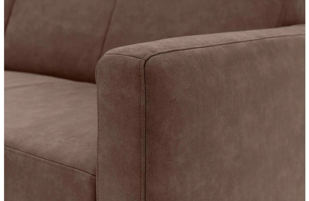 Goossens  Key West bruin, micro leer, 2-zits, modern design