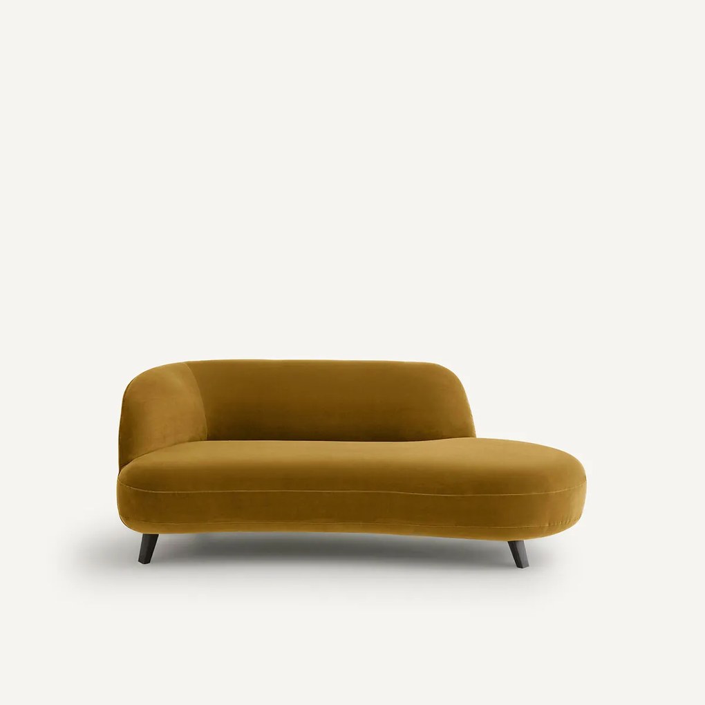 Slaapbank, fluweel, ROSEBURY, ontwerp Emmanuel Gallina