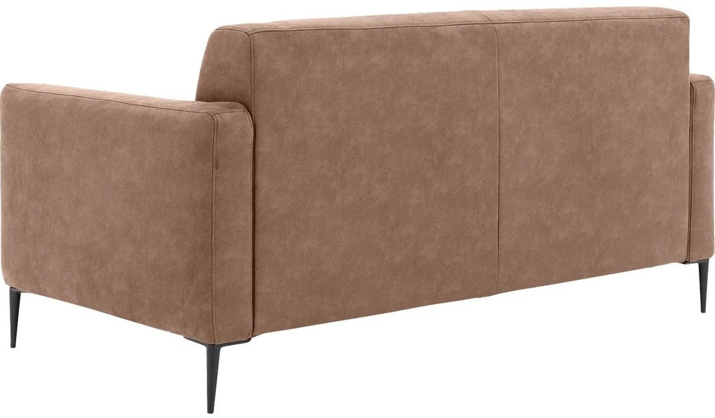 Goossens Key West bruin, micro leer, 2,5-zits, modern design