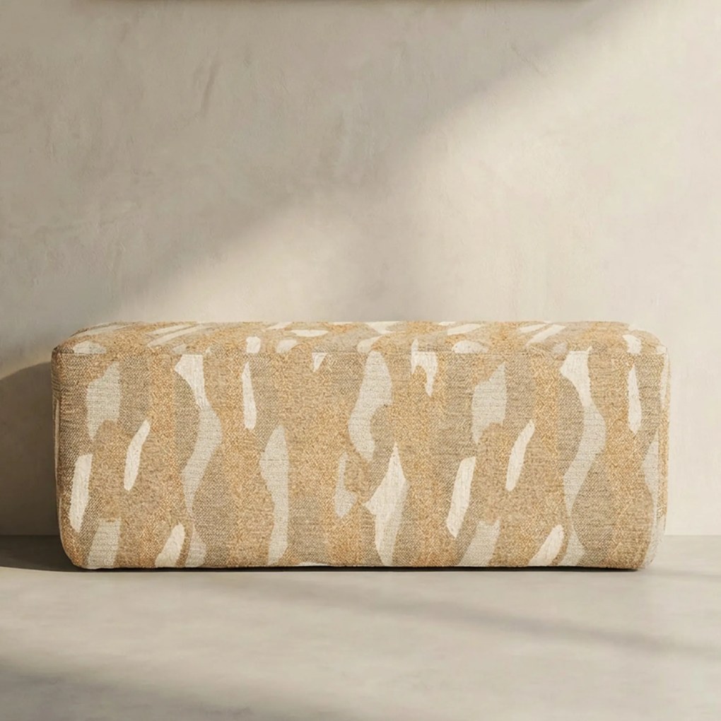 Halbank Grafische Print Taupe