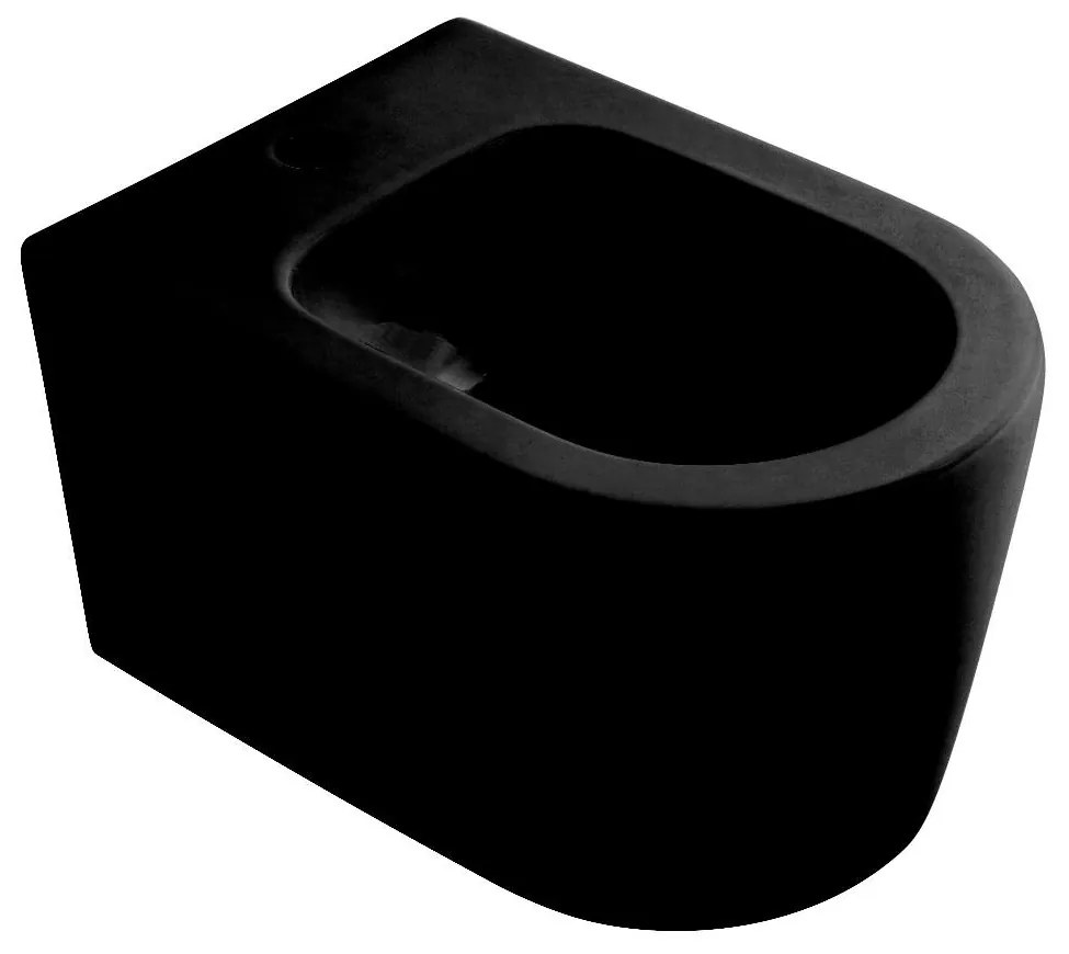 Salenzi Form Square bidet met kraangat mat zwart