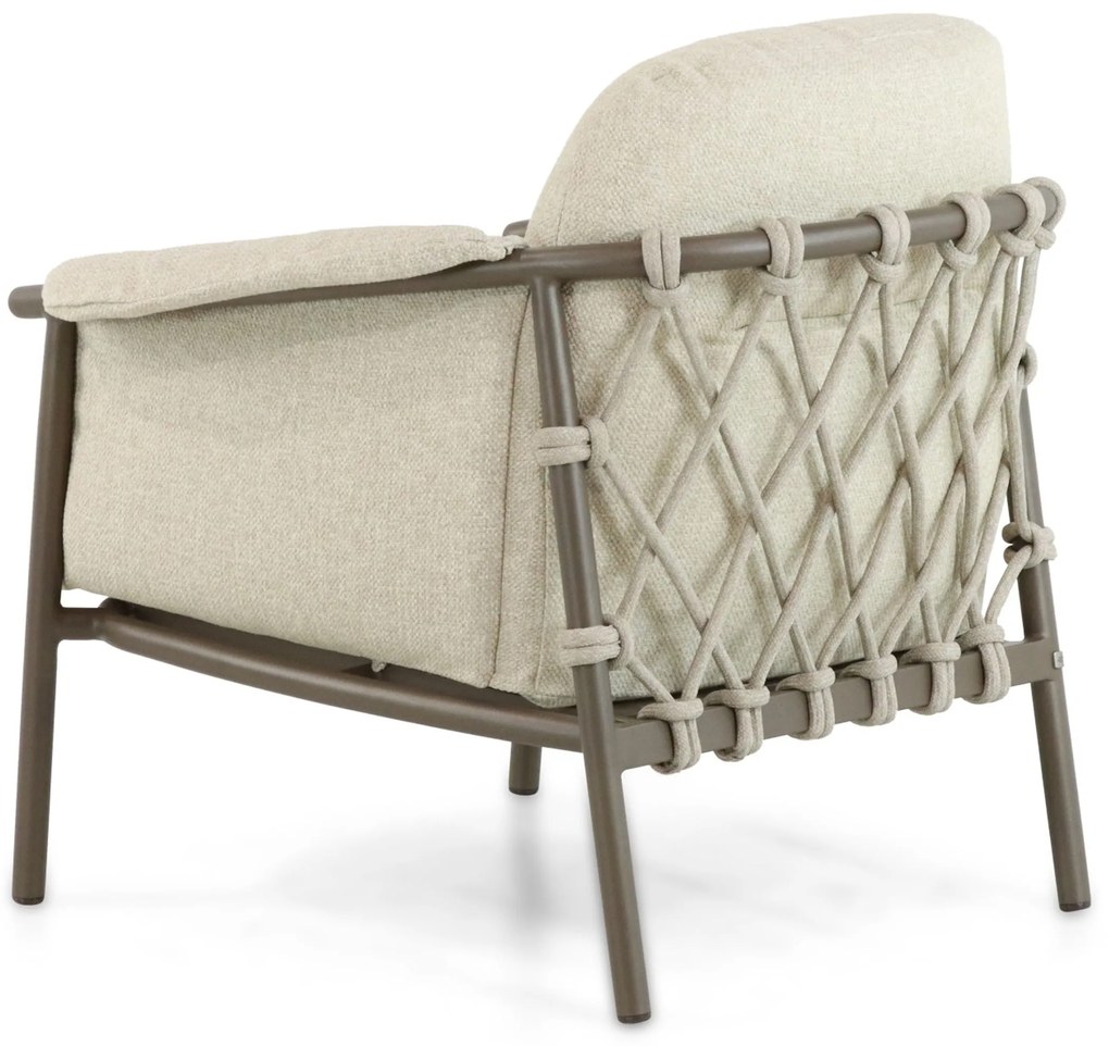 Tuinstoel Aluminium Taupe-naturel-bruin 4 Seasons Outdoor Ezra