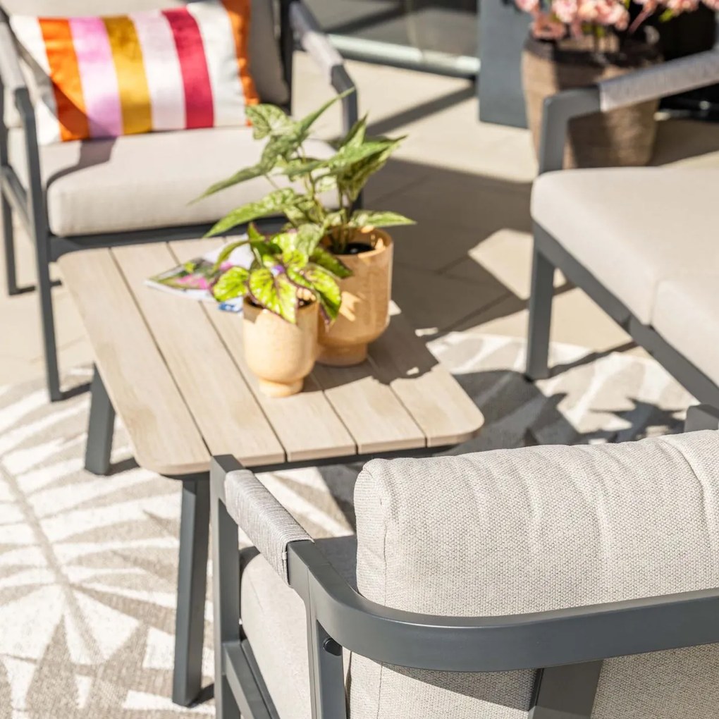 Garden Impressions Milou loungeset 4-delig - donker grijs