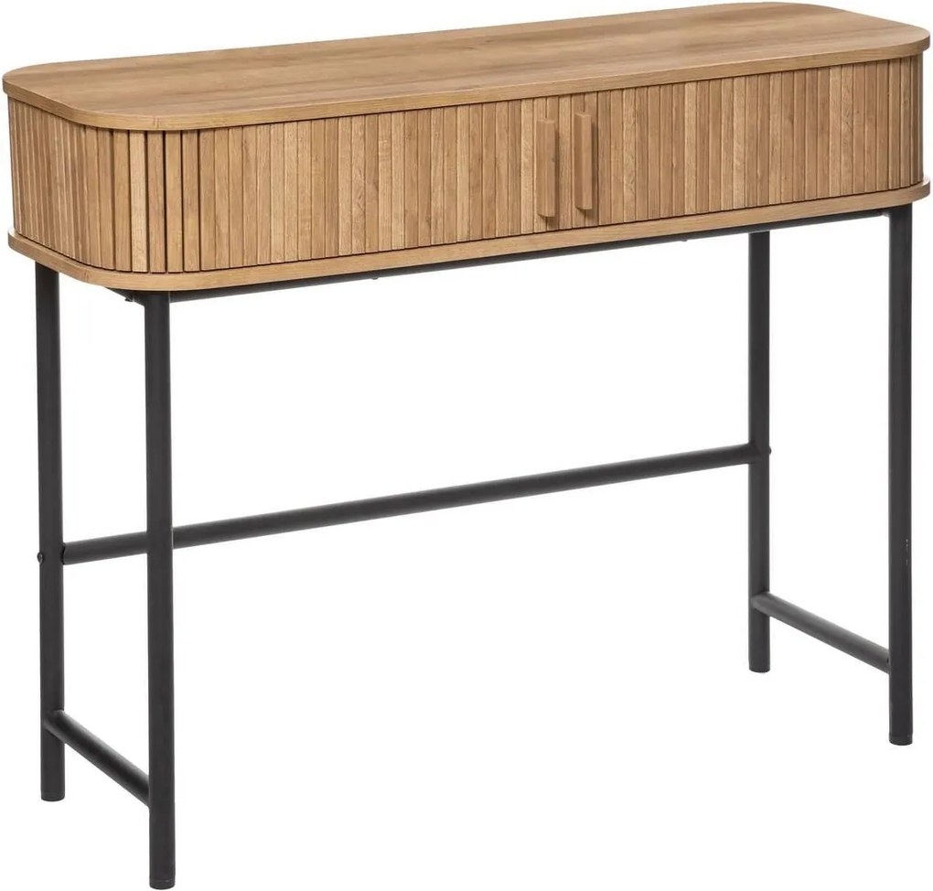 Atmosphera Colva Dressoir - 2 Schuifdeuren - Houtlook - 100 x 35 x 80,5 cm