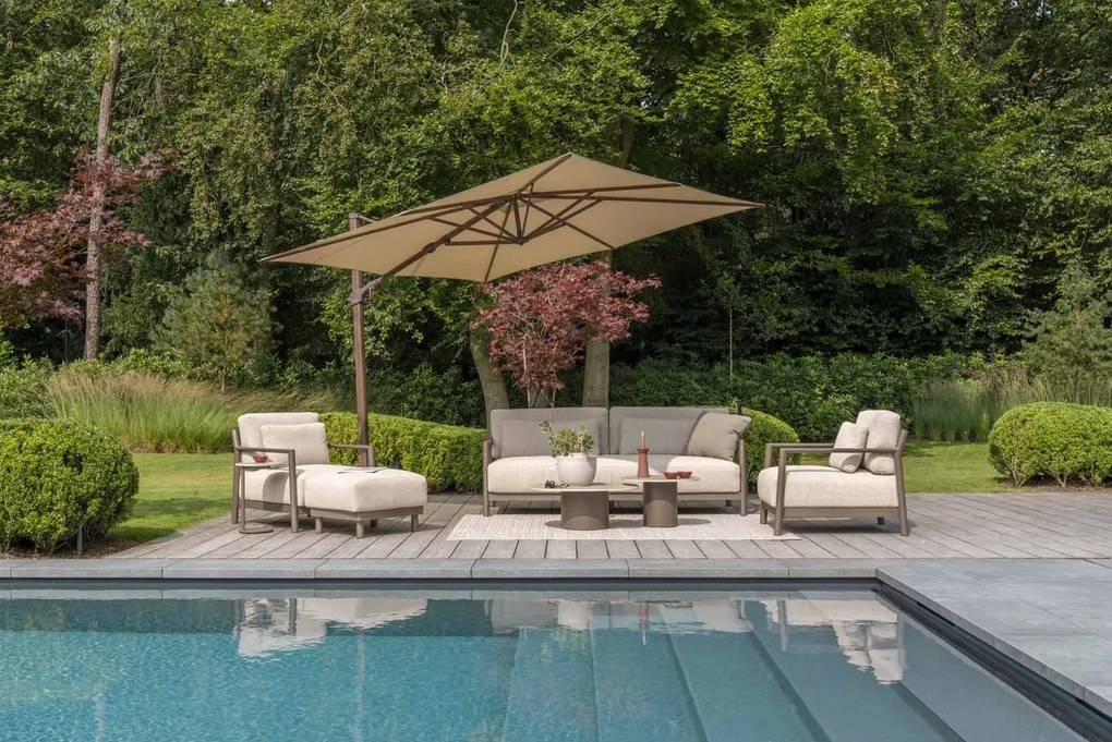 4 Seasons Outdoor Capresi 3-zits loungebank SALE  Loungebank    antraciet weerbestendig