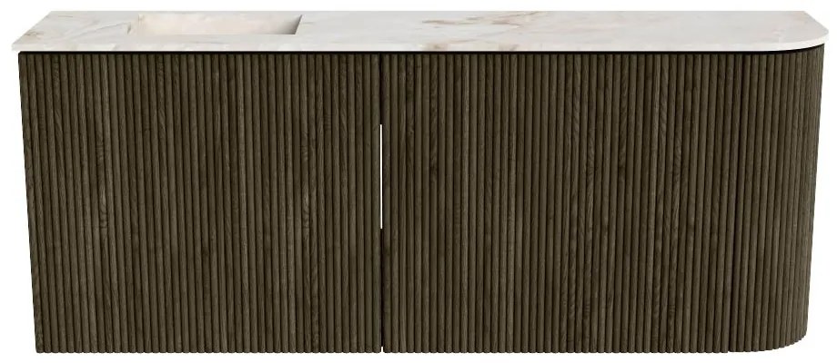 Mondiaz Joya DLux 100cm toiletmeubel ronding rechts shadow met wastafel faye links zonder kraangat frappe