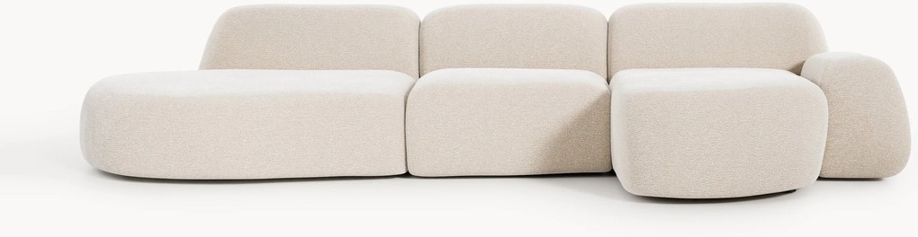 Modulaire hoekbank Wolke (4-zits) met chaise longue