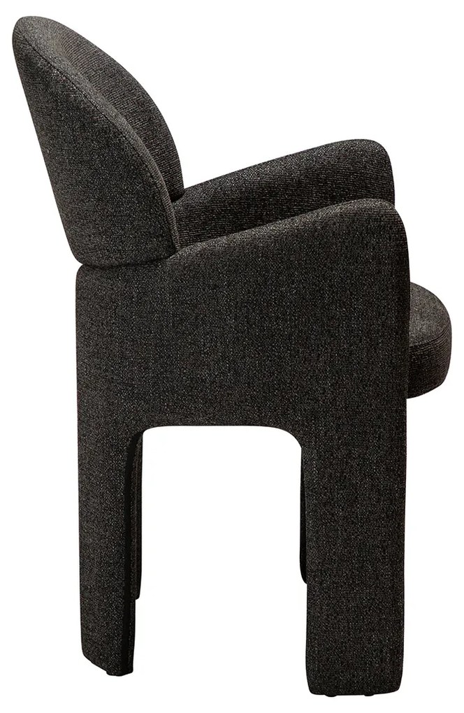 Dan-Form Aole Eetkamerstoel Boucle Raven Zwart