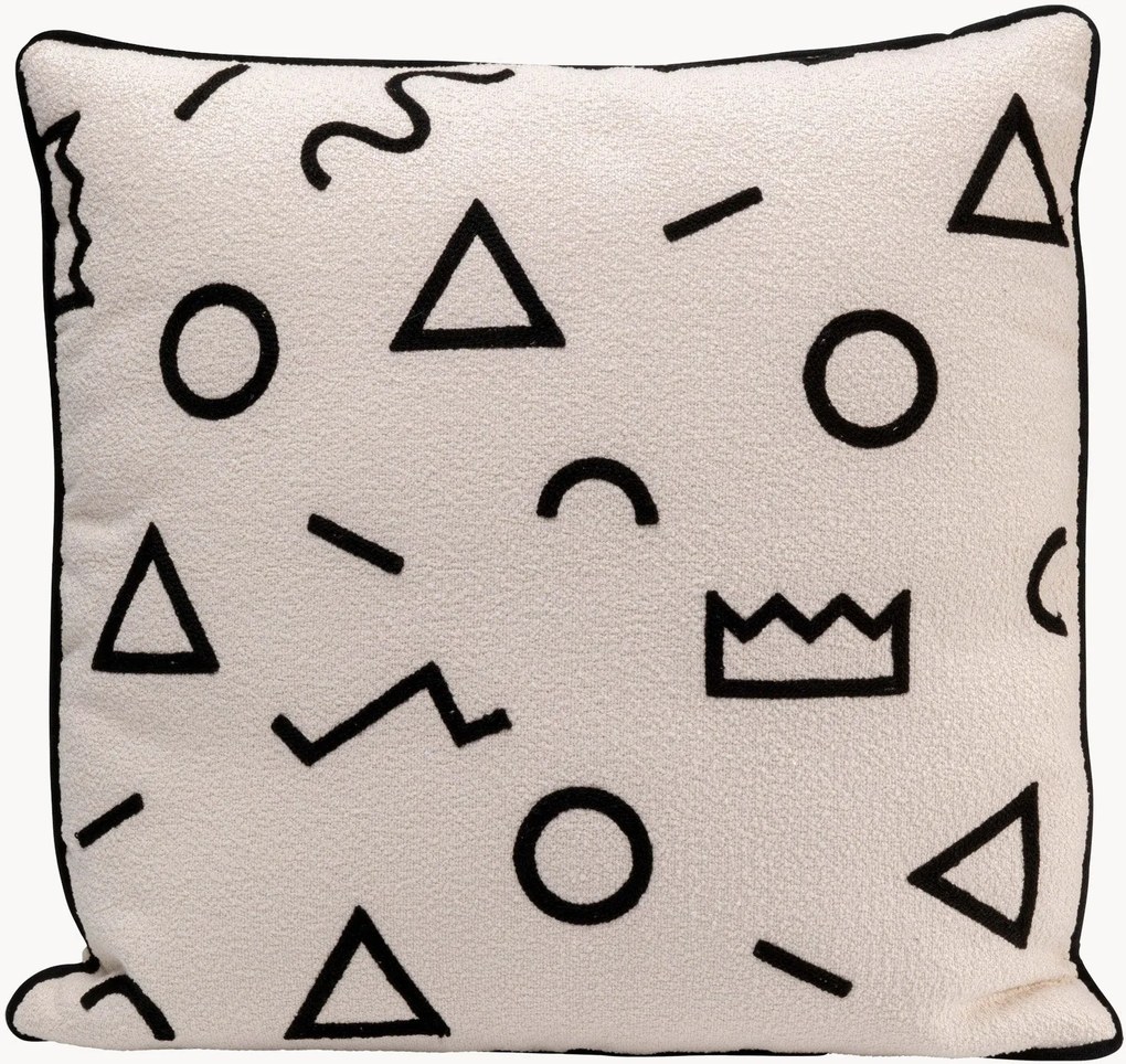 Bouclé kussen Geometric