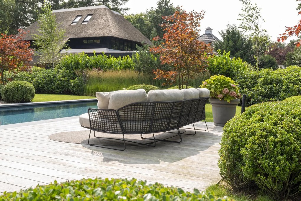 Taste by 4 Seasons Rhodos chaise loungebank antraciet  Loungebank    antraciet weerbestendig