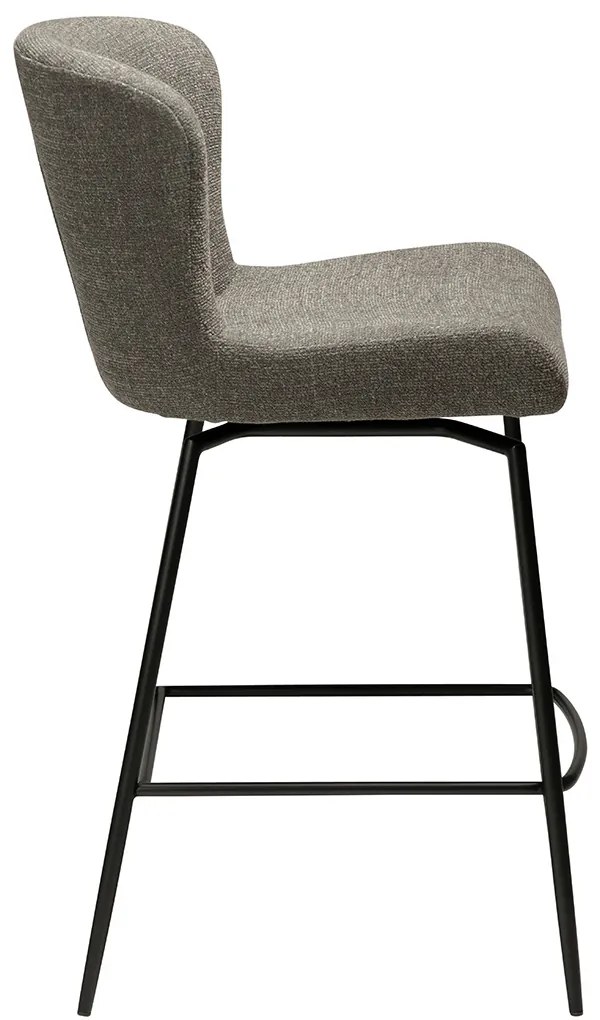 Dan-Form Glory Swivel Draaibare Barstoel Grijsbruin Boucle