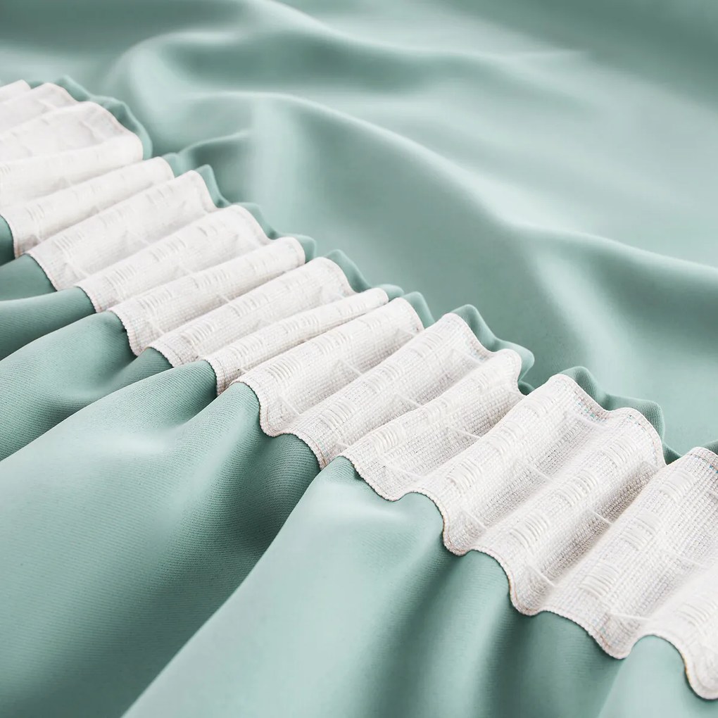 Verduisteringsgordijn, met aangerimpelde bies en golf, VODA