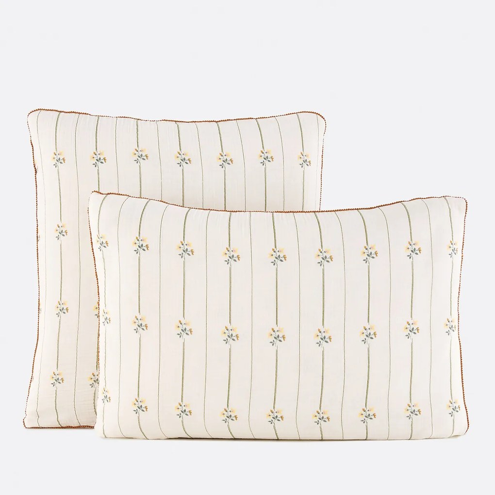 Kussensloop in tetra, bloemenprint, RISETTI