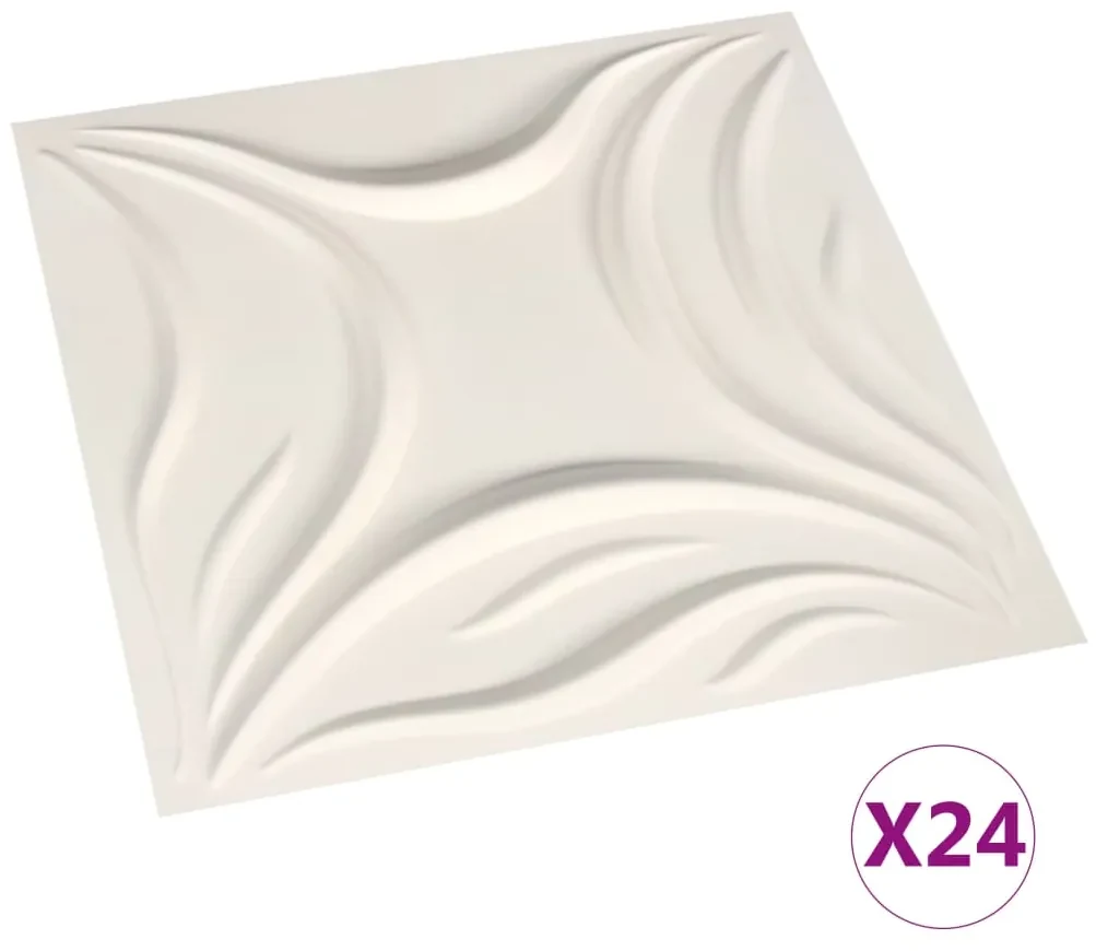 vidaXL 24 st Wandpanelen 3D 6 m² 0,5x0,5 m