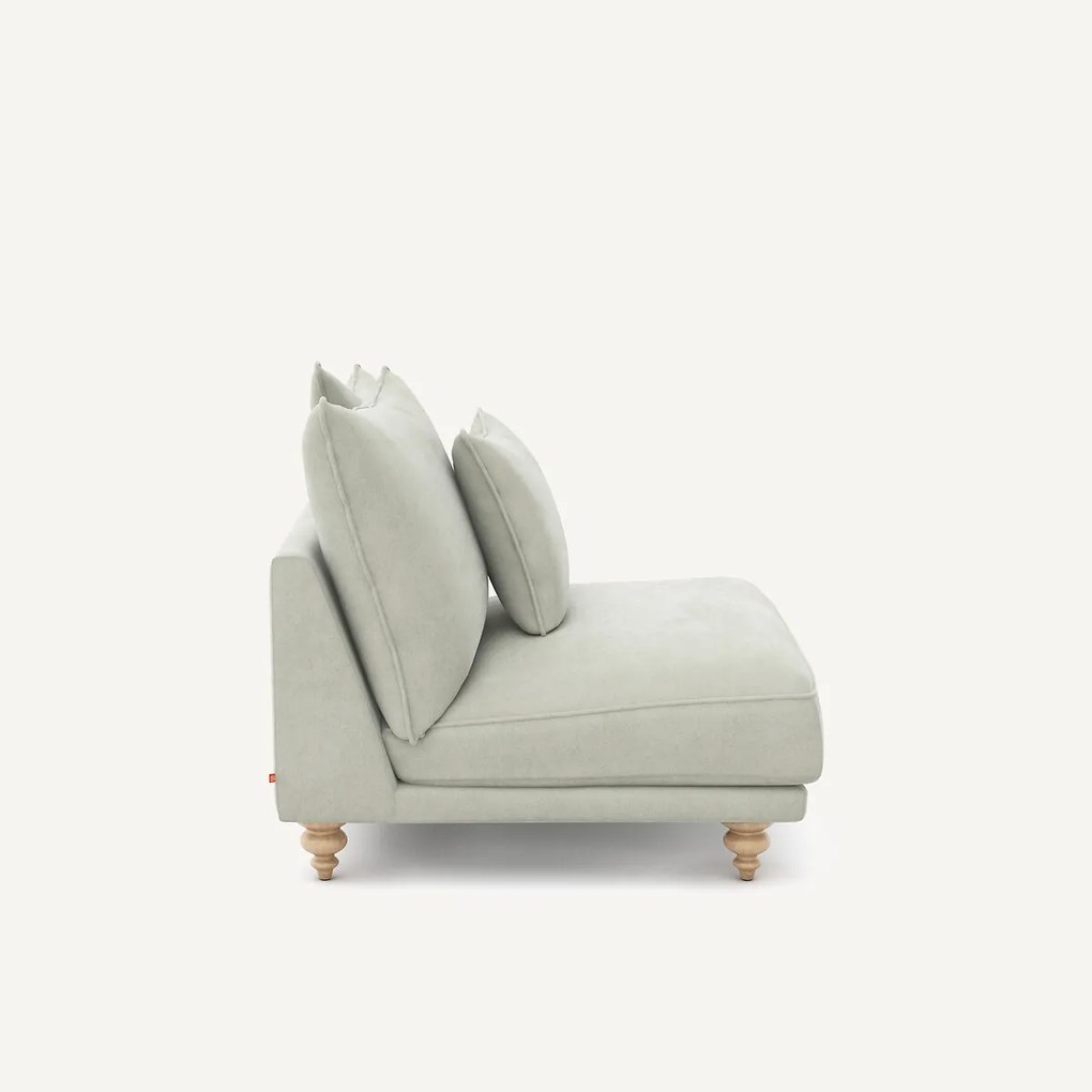 Bank van stonewashed fluweel, Lazare