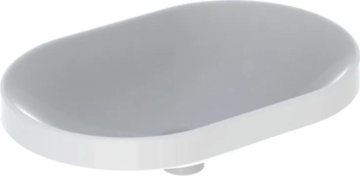 VariForm opbouwwastafel ellipsvormig 60x40 cm, wit