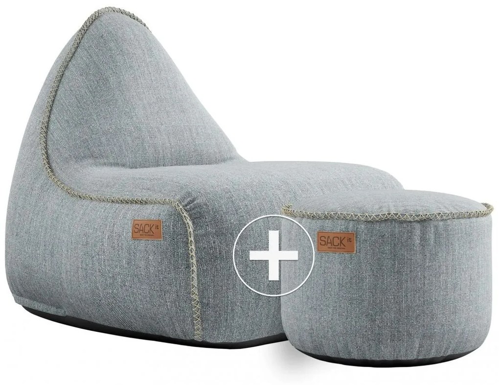 Cobana Lounge Chair & Pouf Outdoor - Zand