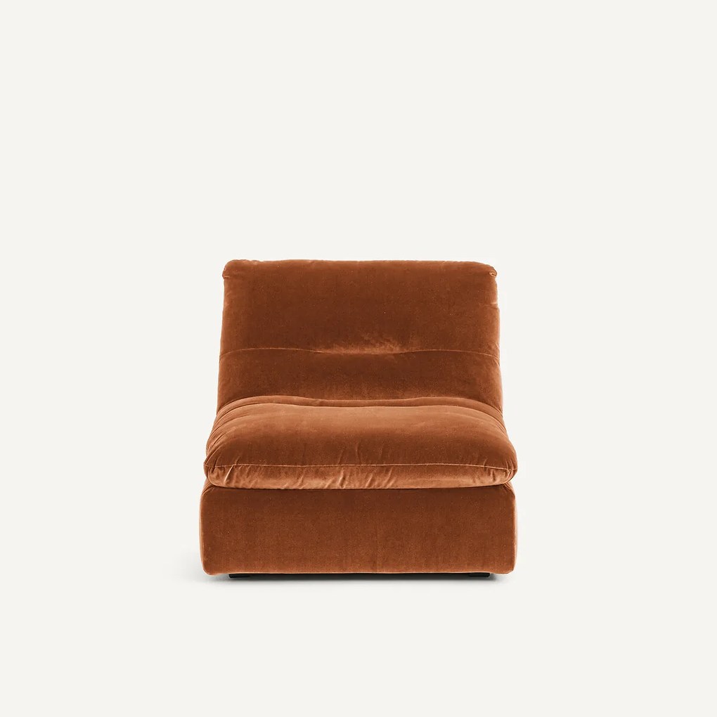 Modulaire fauteuil in fluweel, GIULIANO