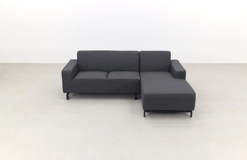 Boavista Sunbrella loungebank chaise longue - Sooty - 2-delig - links