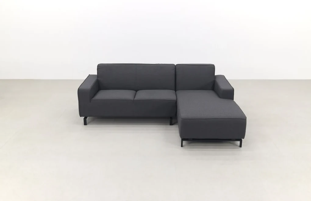 Boavista Sunbrella loungebank chaise longue - Sooty - 2-delig - links