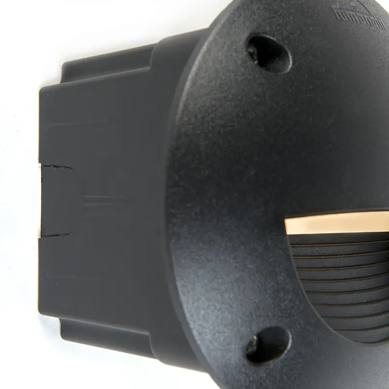 Moderne buiten wandspot zwart incl. LED IP65 - Leti Modern IP65 Buitenverlichting rond