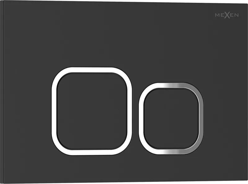 Mexen Tex 03 spoelknop, matzwart - 6103-02