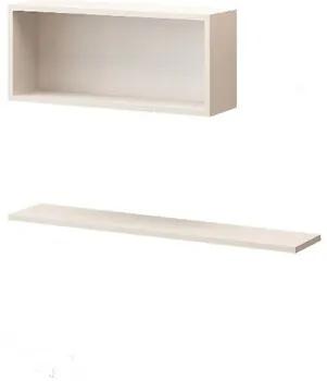 Wandmeubel Wit Homemania  Felicita Plank, Modern, Wit, 80 x 18 x 1,8 cm