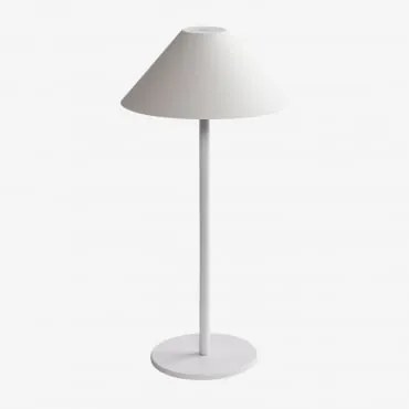 Draadloze Led-buiten Tafellamp Nebida Wit - Sklum