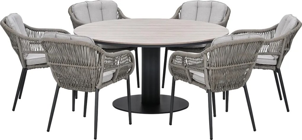 Garden Impressions Patricia tuinset 7-delig - Leona tuintafel Ø150 cm
