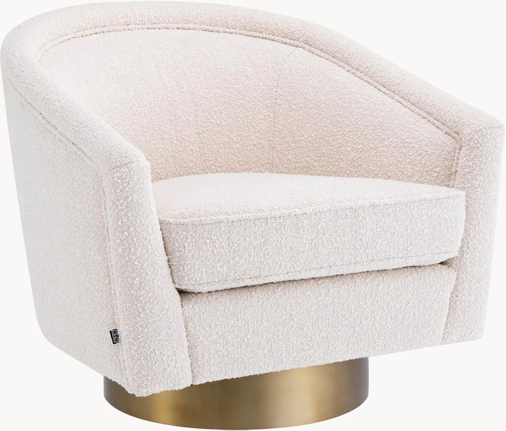 Bouclé draaistoel Catene