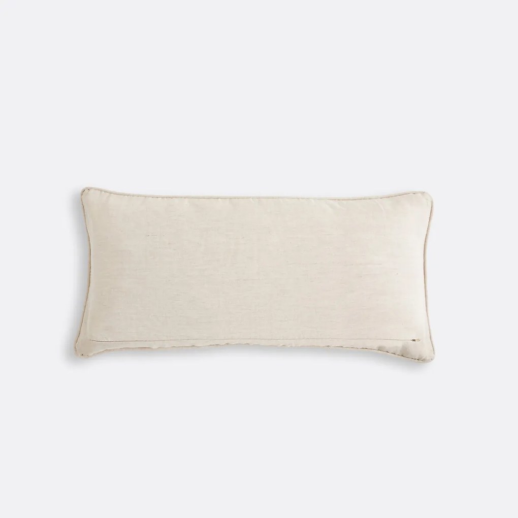 Geborduurde kussenhoes, katoen en linnen, ENYO