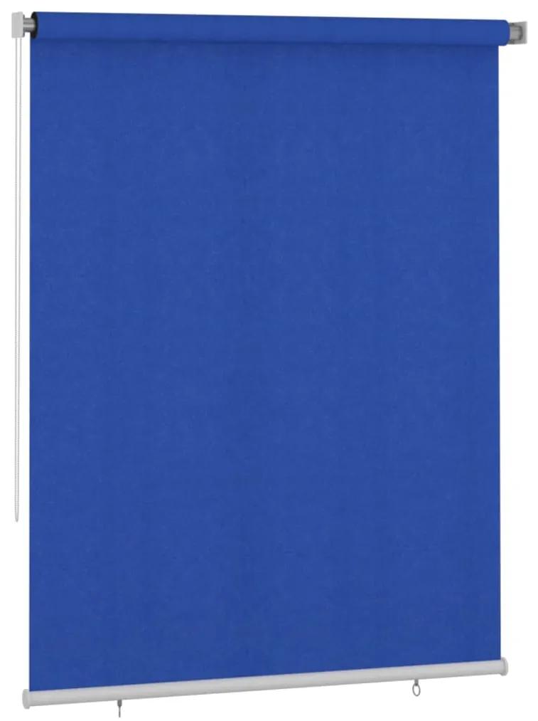 vidaXL Rolgordijn voor buiten 180x230 cm HDPE blauw