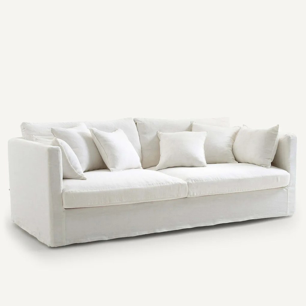 Bank 3-, 4- of 5-zits, in gekreukt linnen, Neo Kinkajou