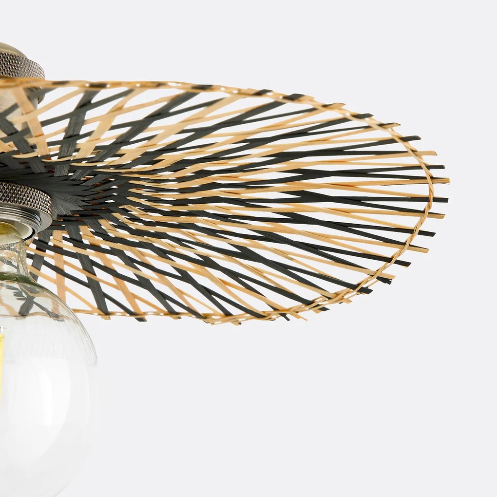 Luchtige hanglamp in bamboeØ30 cm, Ezia