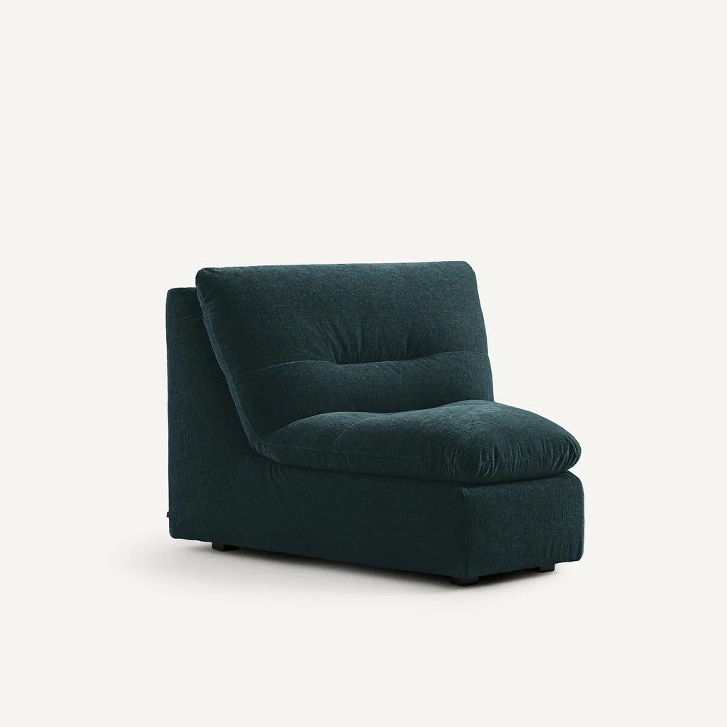 Modulaire hoekzetel in chenille fluweel, Giuliano