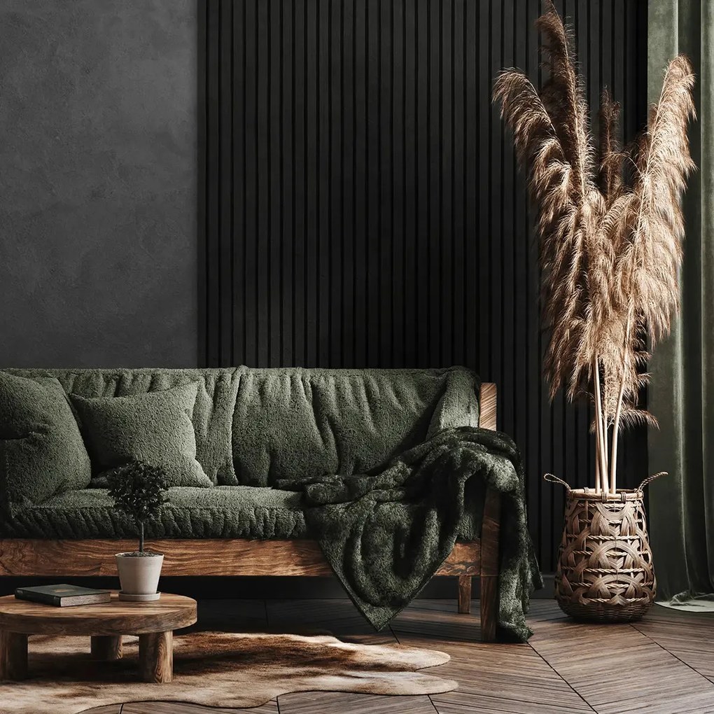 AkuPanel 240 cm Zwart Eiken   - Akoestische panelen