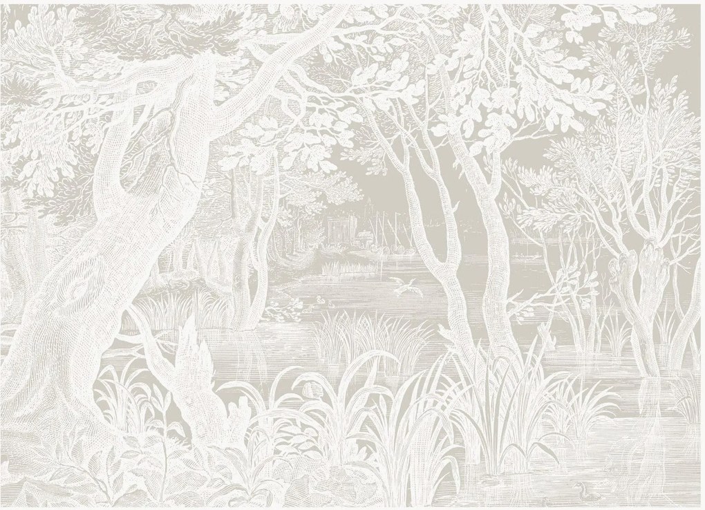 Behang Engraved Landscapes