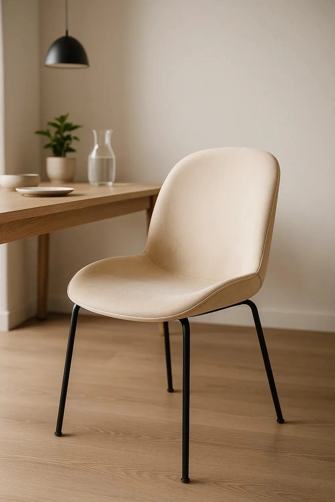 Bille Zwart Fluwelen Stoel