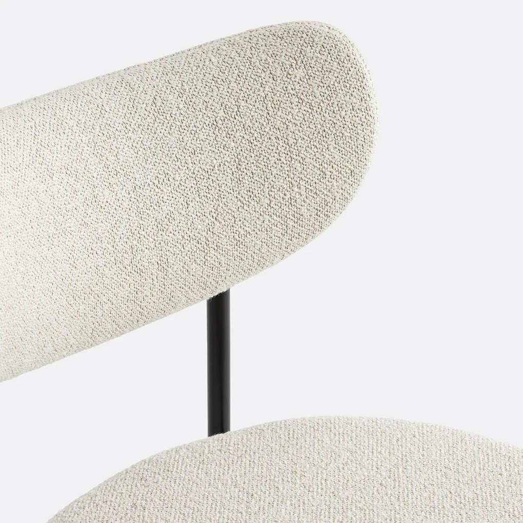 Set van 2 stoelen met structuurstof, Albane