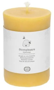 Stompkaars, bijenwas, 7,5 x 11 cm