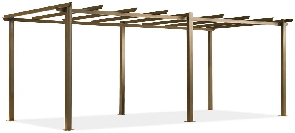 Barbados 3 x 6 m houten tuinpunt metalen terras pergola frame