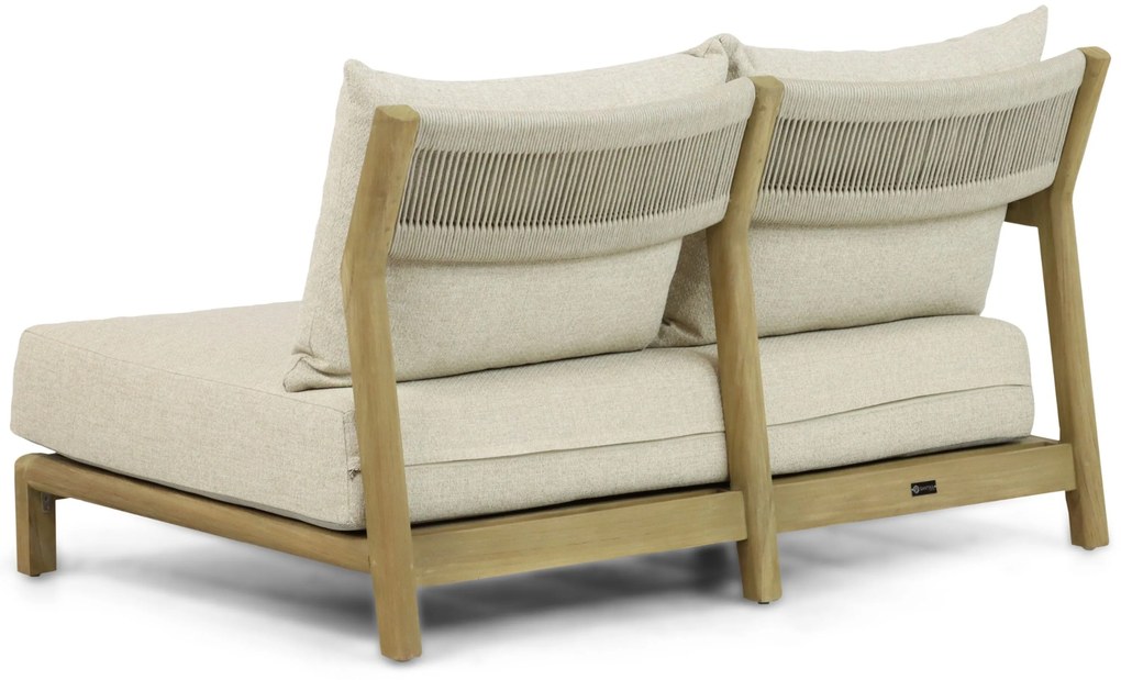 Hoek loungeset 5 personen Teak Old teak greywash  Santika Furniture Santika