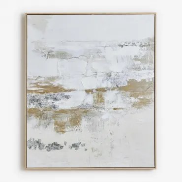 Decoratief Schilderij 100x120 Cm Handgeschilderd Op Eplum Canvas Natuurlijke Kleuren - Sklum