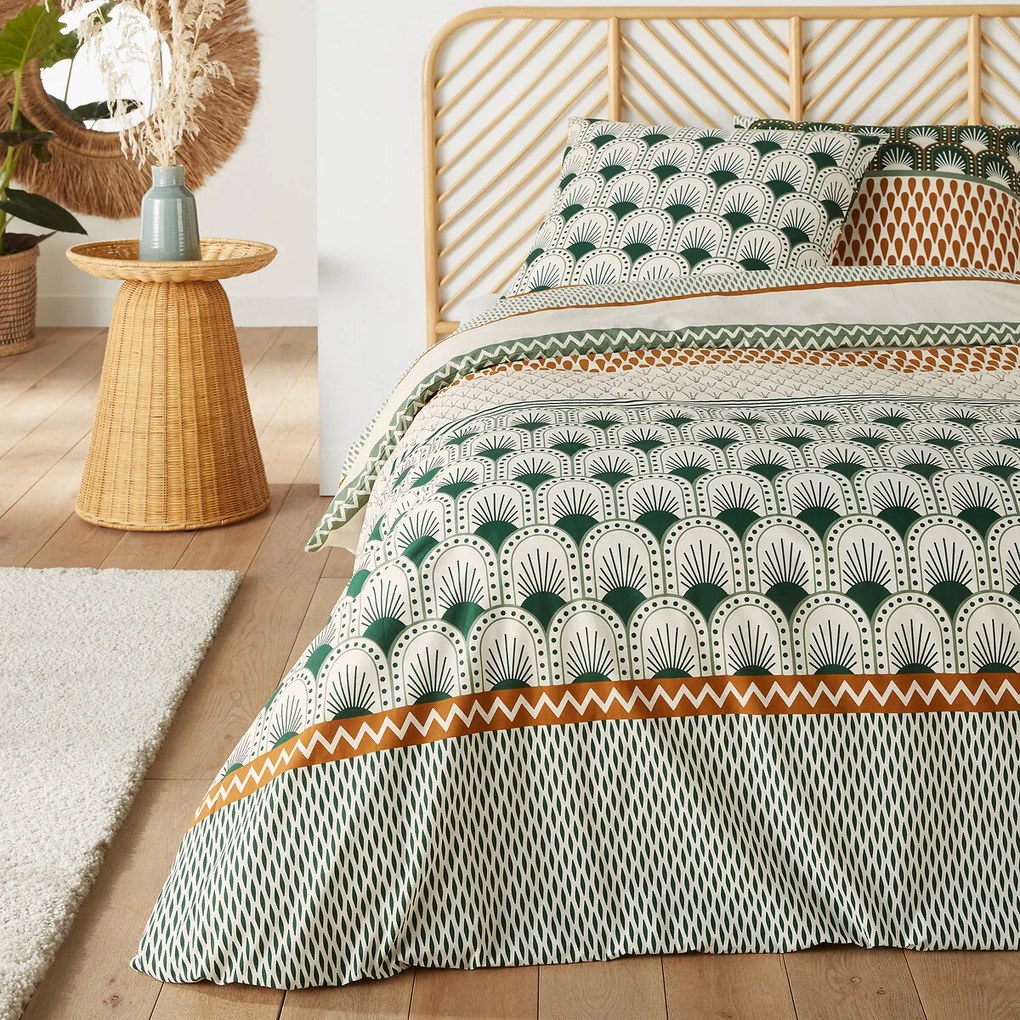 Katoen bedset met rechthoekige kussensloop, LILIA